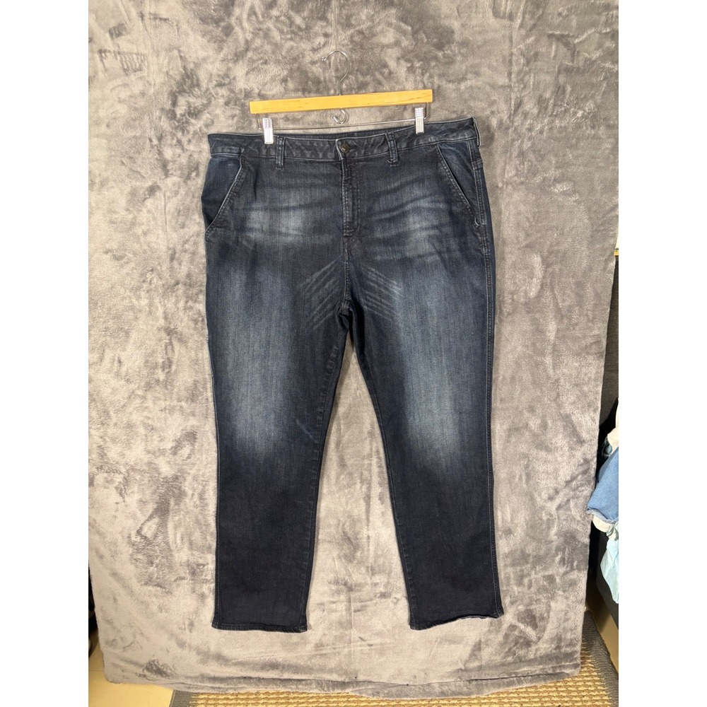 Buffalo David Bitton Carpenter Jeans Dark Wash Straight Leg Blue Mens 42x32